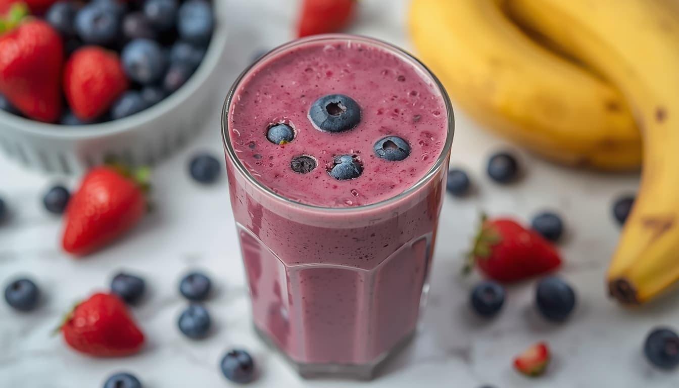 Banana Blueberry Velvet