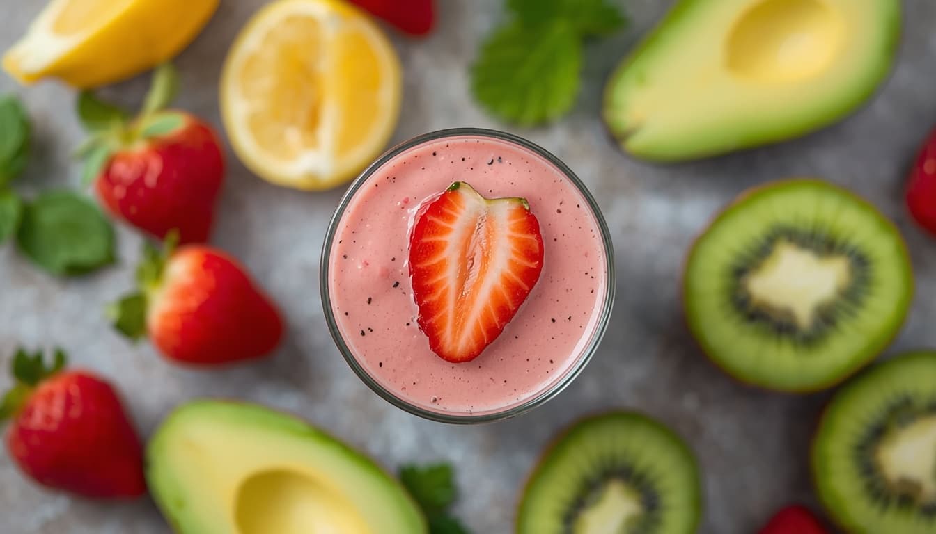 Strawberry Kiwi Avocado Smooth
